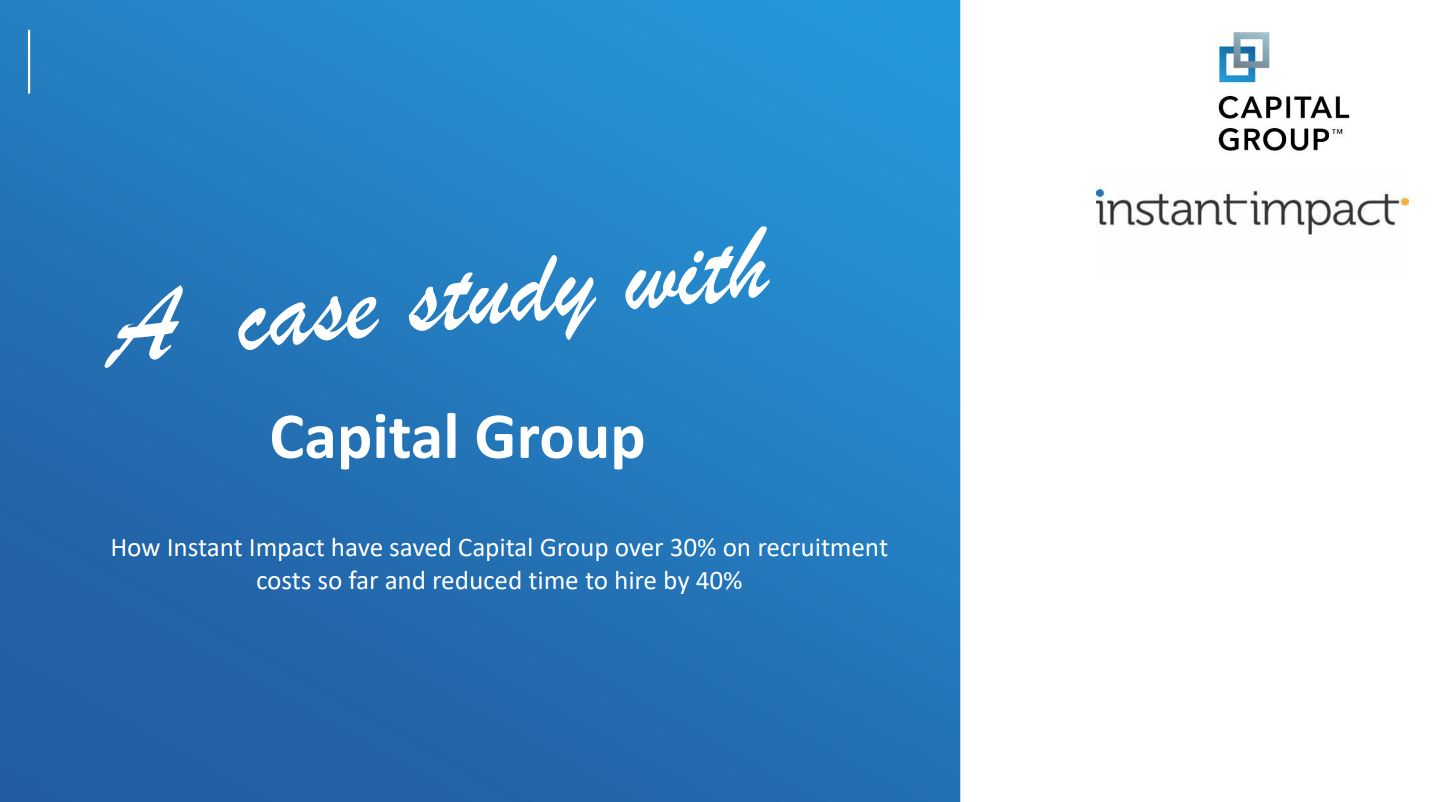 Capital Group Case Study - Front page